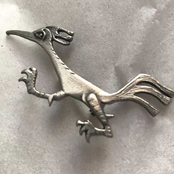 Metzke Jewelry - Vintage Roadrunner brooch by Metzke